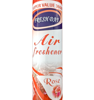 FRESH DAY AIRFRESHENER ROSE 360ML