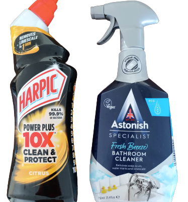 HARPIC & ASTONISH BUNDLE – POWERPLUS 750ML AND BATHROOM CLEANER 750ML