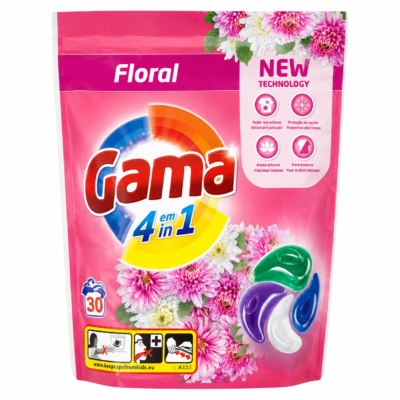 Gama Four in One Floral Laundry Pods 30’s