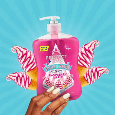 Astonish Protect + Care Antibacterial Handwash Raspberry Ripple 600ml